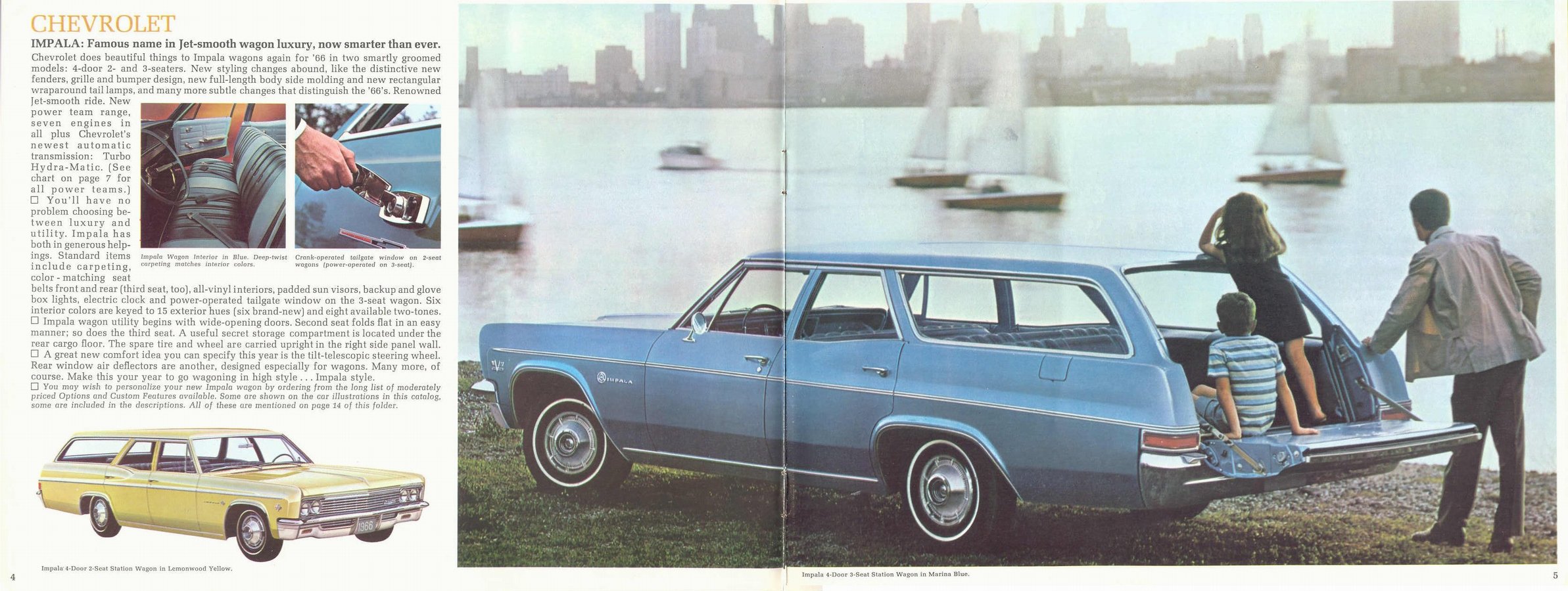 1966 Chevrolet Wagons Brochure Page 2